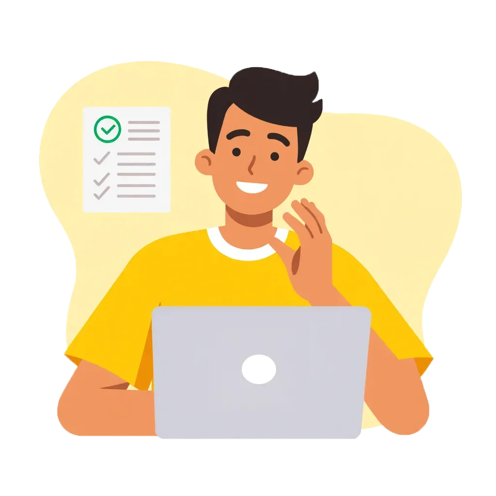 a person sitting at a laptop