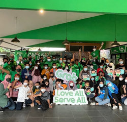 a group of people wearing face masks